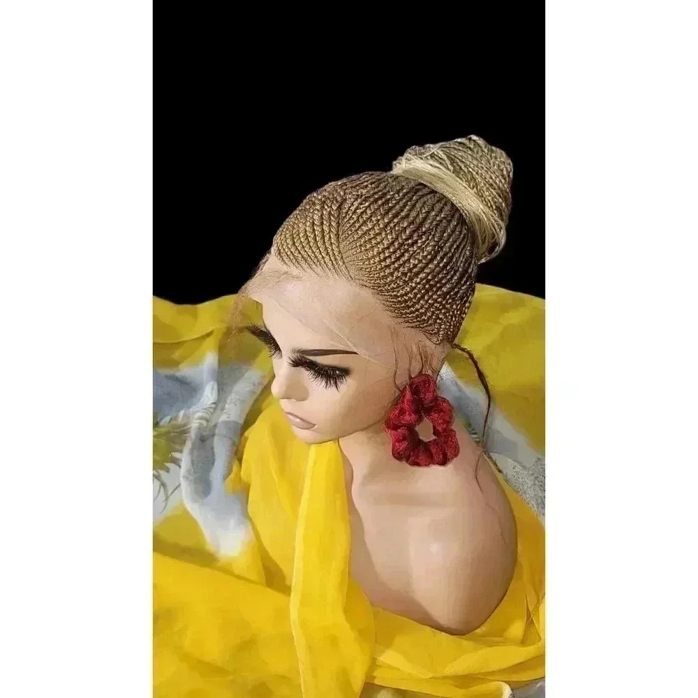 100% handmade, Braided wigs blond Wig NWT Ghana Weave absolutely gorgeous. - Picture 5 of 15